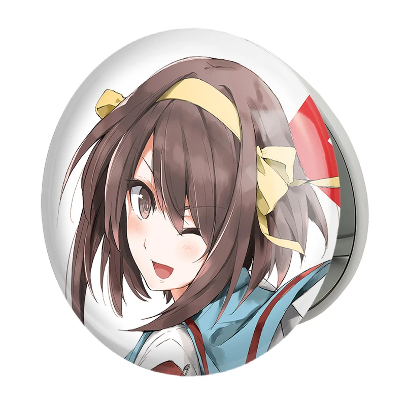 آینه جیبی خندالو طرح هاروهی انیمه ناپدید شدن هارومی سوزومیا The Disappearance of Haruhi Suzumiya مدل تاشو کد 23146 