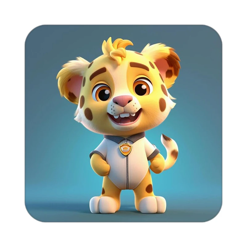 زیر لیوانی کاکتی طرح شیر مدل mp23829