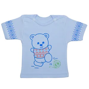 تی شرت آستین کوتاه نوزادی مدل خرس