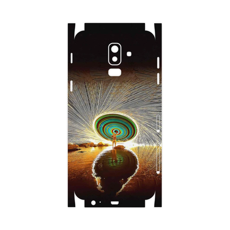 برچسب پوششی ماهوت مدل Night Light Fountain-FullSkin مناسب برای گوشی موبایل سامسونگ Galaxy J8