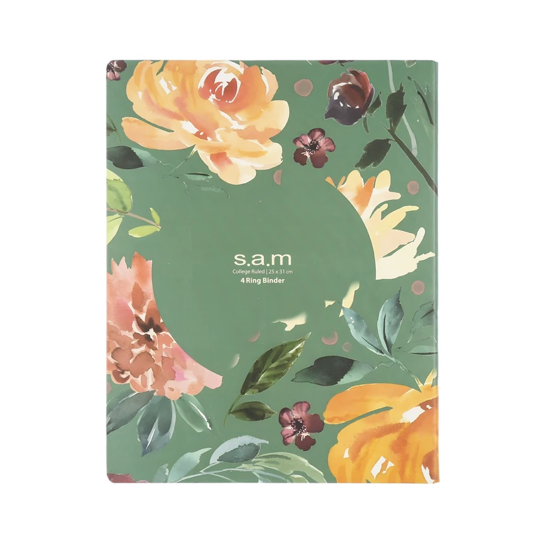  دفتر کلاسوری 80 برگ سم طرح Floral