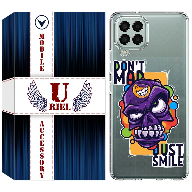 کاور یوریل مدل Clear کد 33 طرح Smile مناسب برای گوشی موبایل سامسونگ Galaxy M33