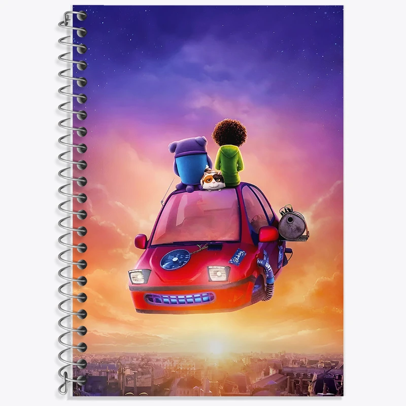 دفتر زبان 50 برگ خندالو مدل دو خط طرح هوم (Home) کد F8320