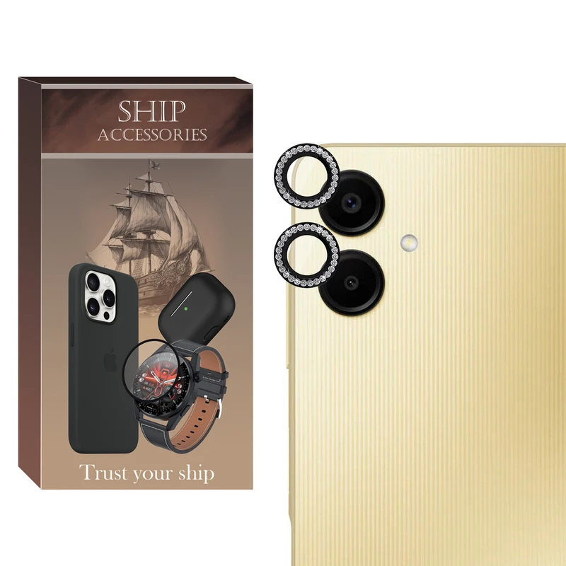 محافظ لنز دوربین شیپ مدل Ring Diamond SH مناسب برای گوشی موبایل سامسونگ Galaxy A06