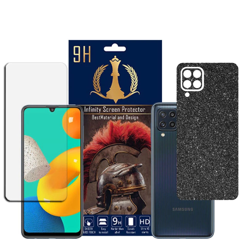 برچسب پوششی اینفینیتی مدل PRO MAX مناسب برای گوشی موبایل سامسونگ GALAXY M32 4G به همراه محافظ صفحه نمایش