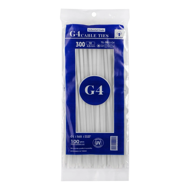 بست کمربندی جی فور مدل G4-300x4.8 بسته 100 عددی