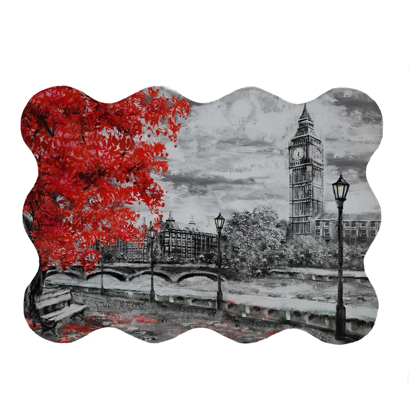 پادری مدل دالبر طرح منظره کد 5627 سایز 80x110 سانتی متر 