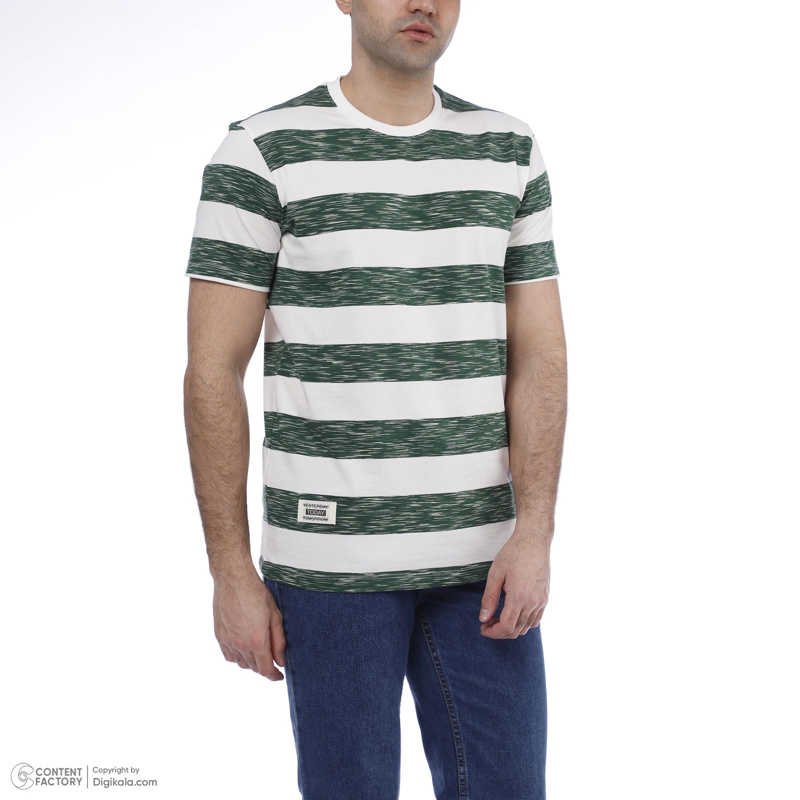 تی شرت آستین کوتاه مردانه باینت مدل 2261790 رنگ سبز -  - 4