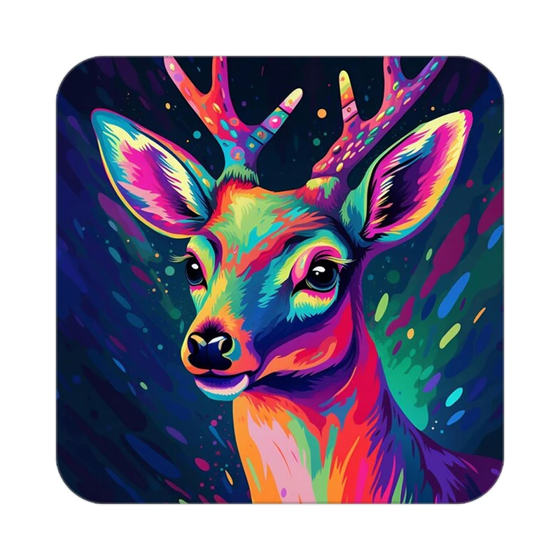 زیر لیوانی کاکتی طرح حیوانات رنگی مدل mp25766