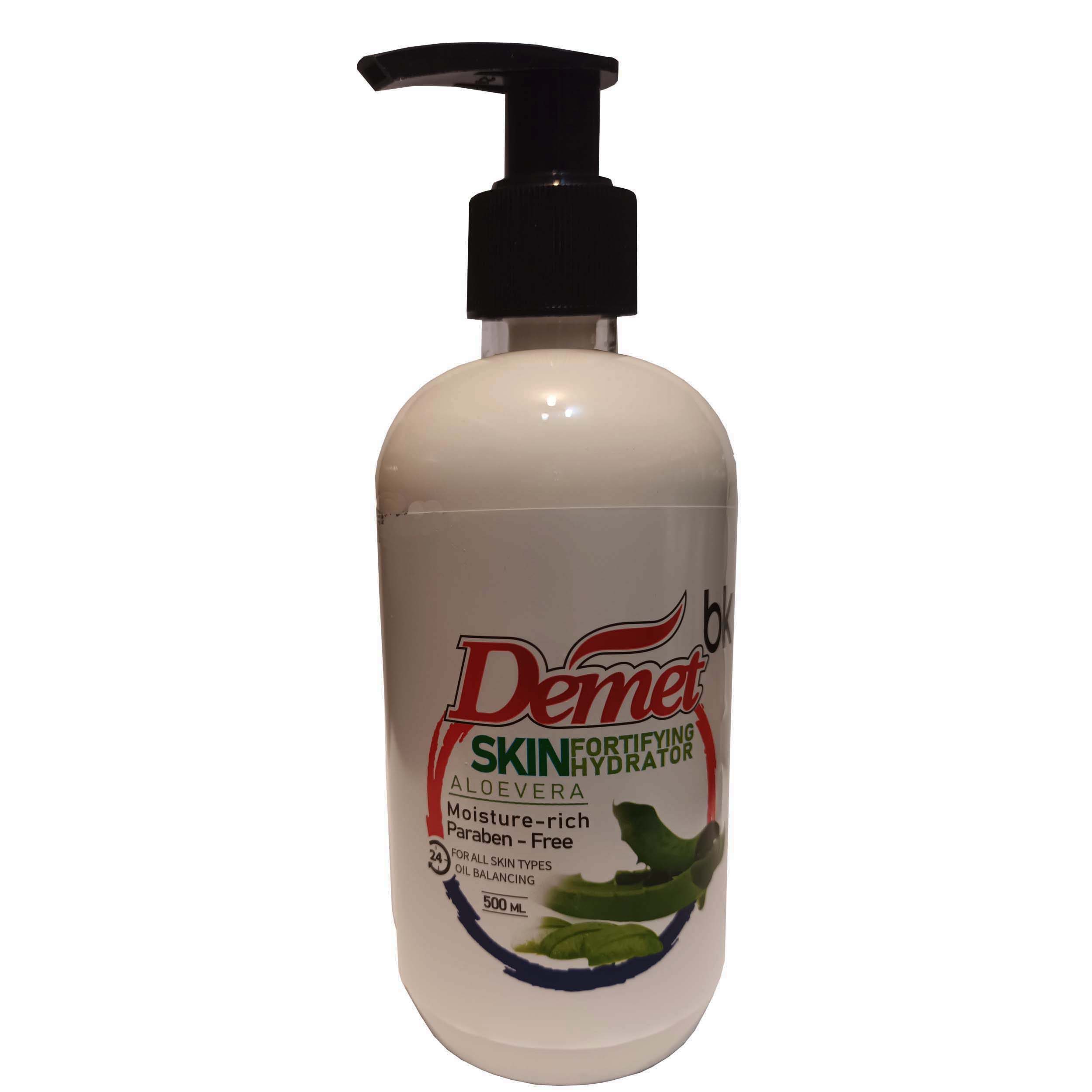 مراقبت پوست کرم مرطوب کننده دمت مدل آلوئه ورا حجم 500 میلی لیتر