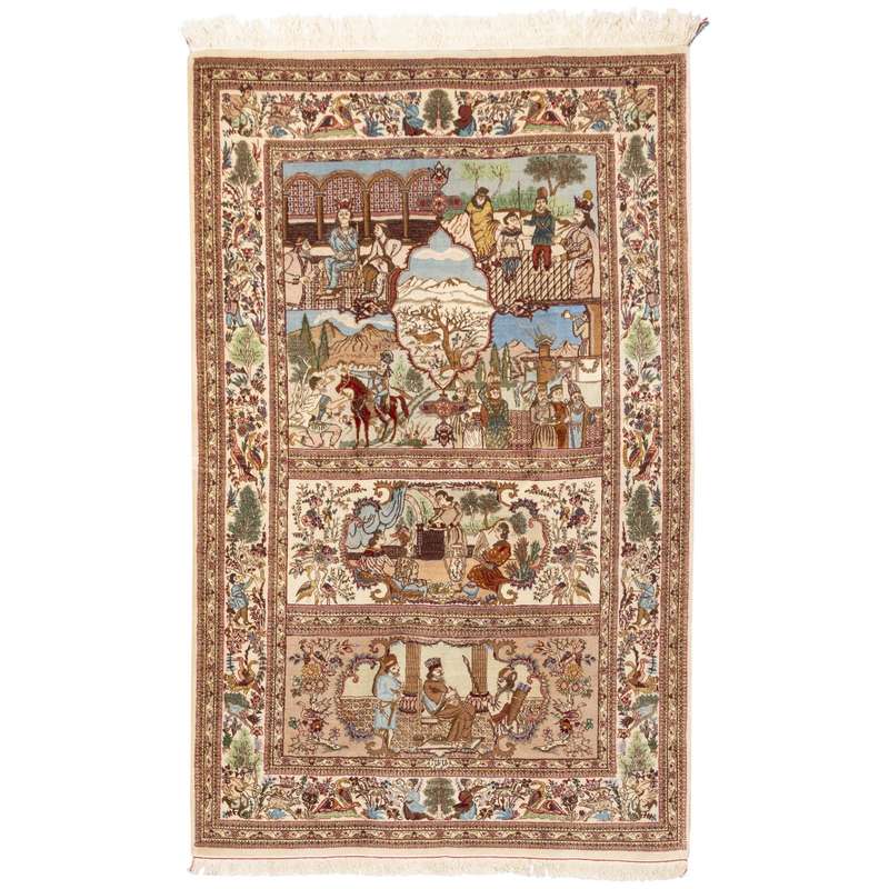 فرش دستباف قدیمی سه و نیم متری سی پرشیا کد 157064