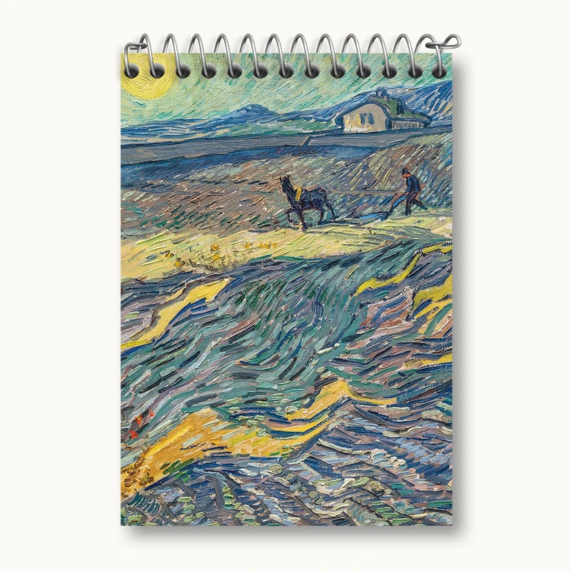 دفتر یادداشت 50 برگ خندالو مدل ونسان ونگوگ (Van Gogh) کد 36822