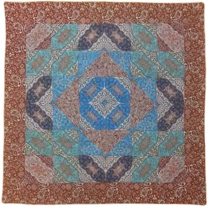 رومیزی ترمه طرح چهل تکه کد TRM143
