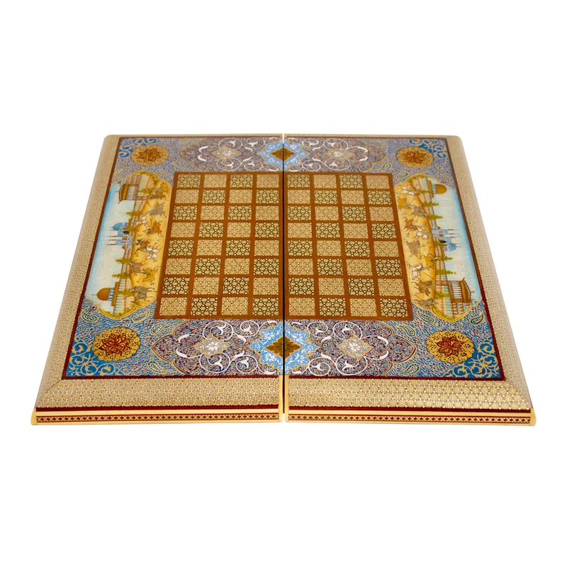 صفحه شطرنج خاتم کاری خادم ملّت کد 1323