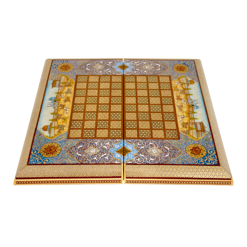 صفحه شطرنج خاتم کاری خادم ملّت کد 1323