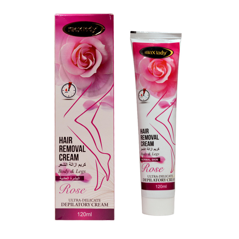 کرم موبر مکس لیدی مدل Rose  حجم 120 میلی لیتر به همراه لوسیون آلوئه ورا حجم 5 میلی لیتر بسته 4 عددی