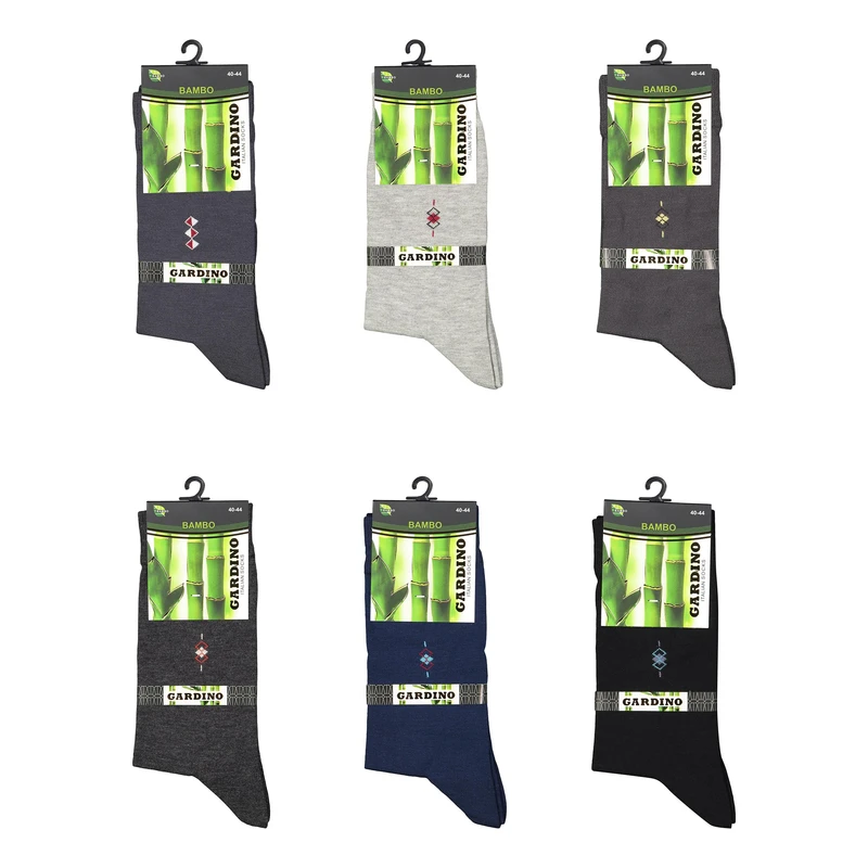 جوراب ساق بلند مردانه گاردینو مدل S-02 بسته 6 عددی