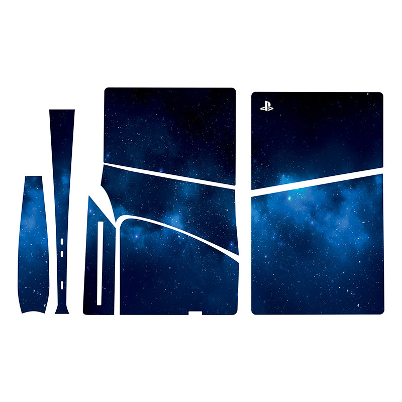 برچسب کنسول بازی پلی استیشن 5 اسلیم مدل space03 مجموعه 5 عددی 
