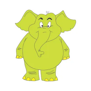 استند تولد طرح کارتنی فیل کد 68