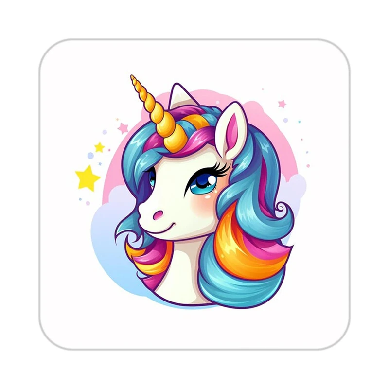 زیر لیوانی کاکتی طرح اسب تک شاخ و یونیکورن مدل mp29926