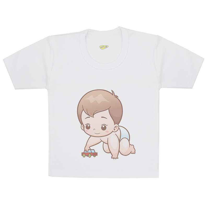 تی شرت آستین کوتاه نوزادی کارانس مدل TSB-3094