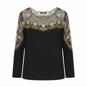 بلوز آستین بلند یقه دلبری زنانه مدل مجلسی 2025