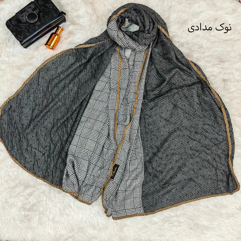 شال زنانه مدل پلیسه پاییزی کد  03120