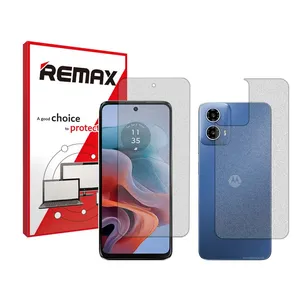 Remax HyMTT model matte screen protector suitable for Motorola Moto G34 mobile phone along with phone back protector
