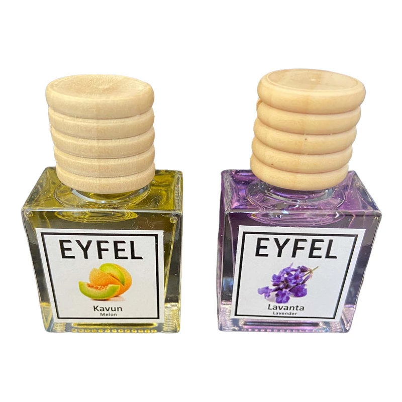 خوشبوکننده خودرو ایفل مدل طالبی و لوندر کد Melon-Lavender حجم 10میلی‌ لیتر بسته 2 عددی