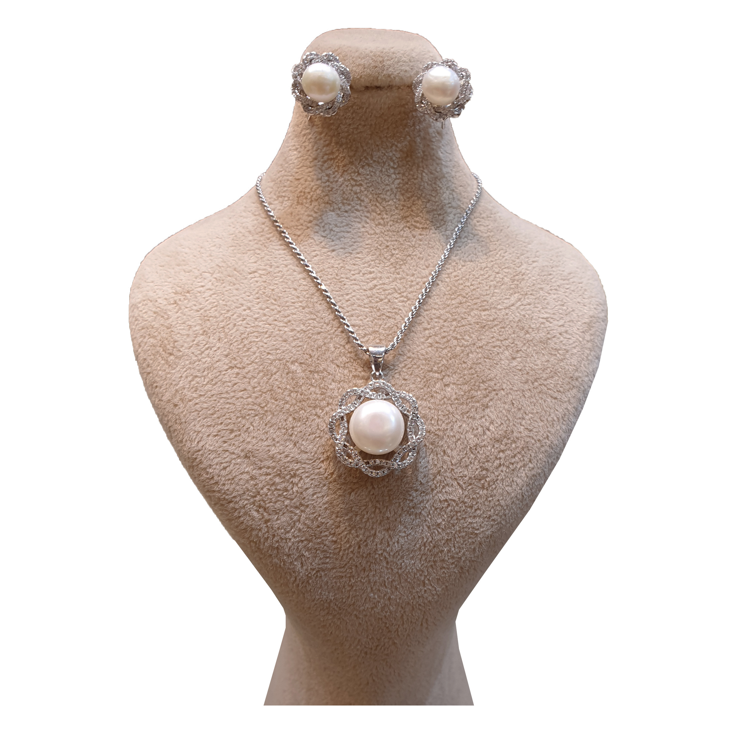 نیم ست نقره زنانه مدل 55