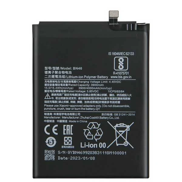 باتری موبایل مدل BN4A ظرفیت 4000 میلی آمپر ساعت مناسب برای گوشی موبایل شیائومی Redmi Note 8