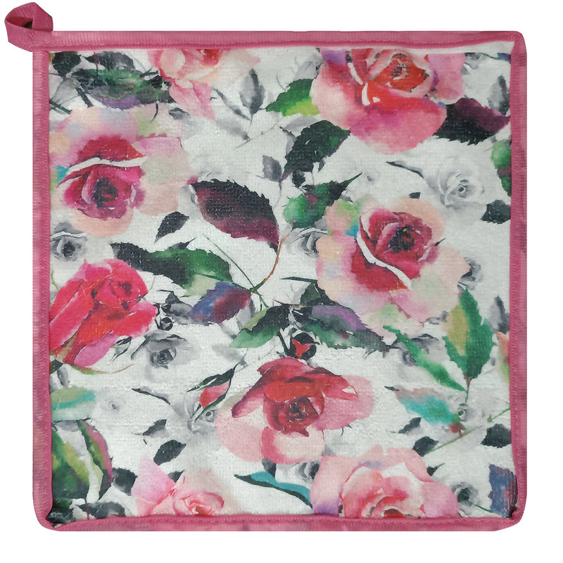 دستمال نظافت آشپزخانه بی تی مدل میکروفایبر لوکس طرح گل کد 25x25W277 بسته 2 عددی دستمال نظافت آشپزخانه بی تی مدل میکروفایبر لوکس طرح گل کد 25x25W277 بسته 2 عددی