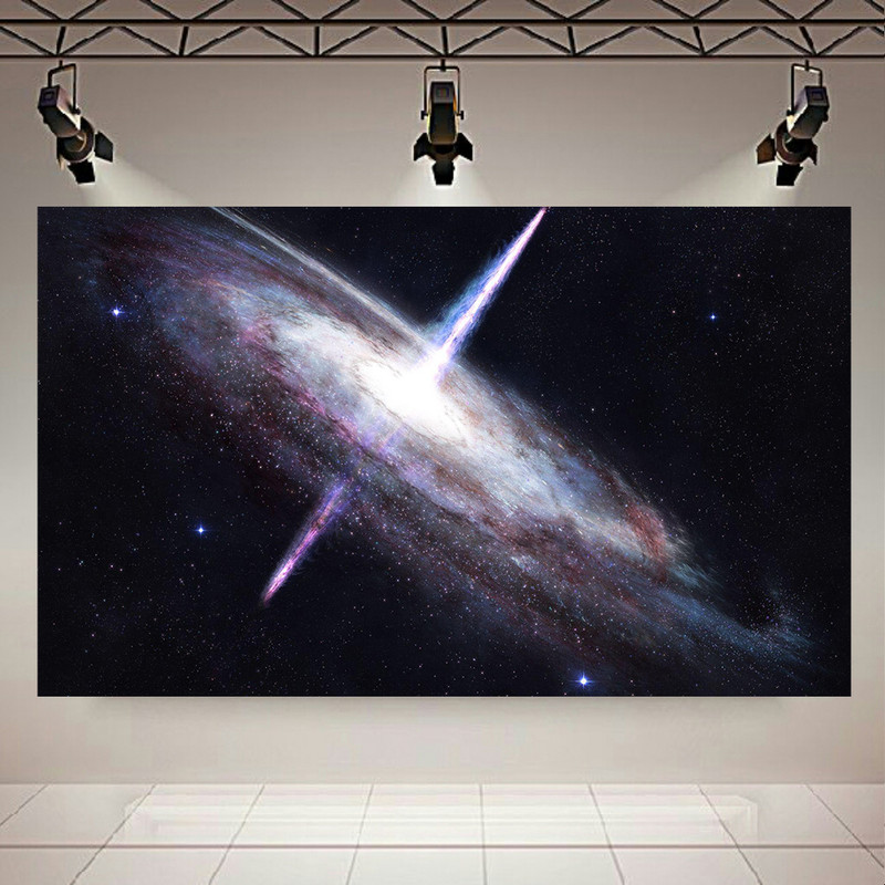 تابلو بوم طرح کهکشان و ستارگان مدل پرتوهای کیهانی کد AR6370