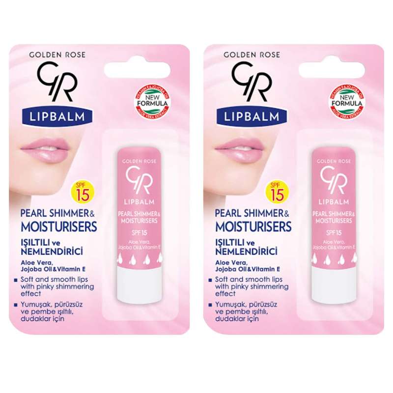 بالم لب گلدن رز مدل Pearl Shimmer مجموعه 2 عددی