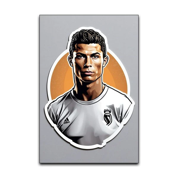 تابلو شاسی گوفی مدل فوتبال و فوتبالیست کریستیانو رونالدو طرح CR7 Cristiano Ronaldo کد GRY21