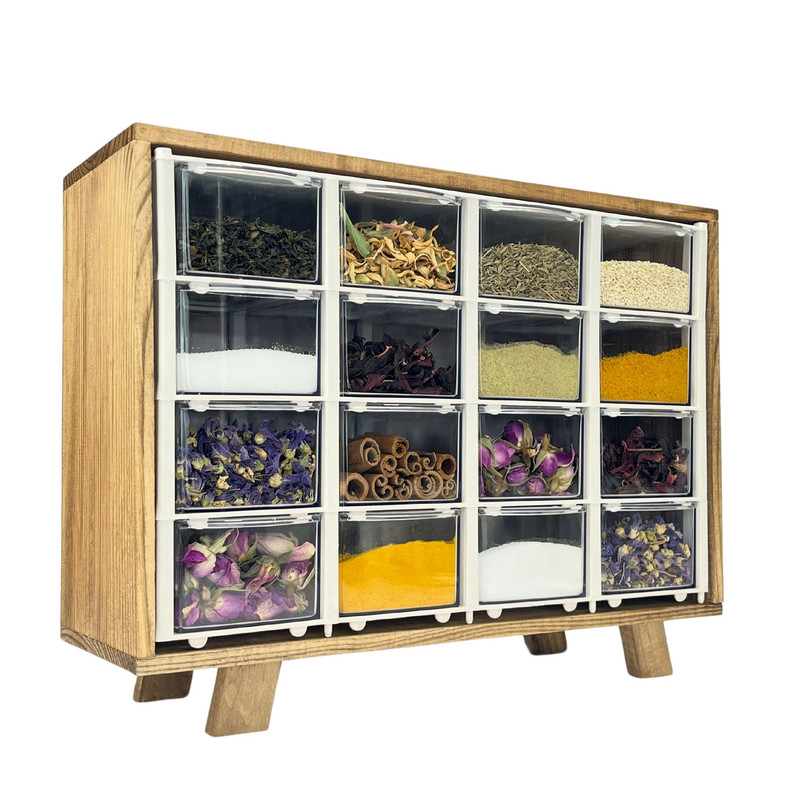 جای ادویه مدل چوبی کشویی کد JA01