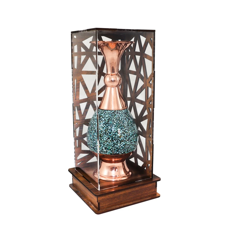 گلدان فیروزه کوبی مسی صنایع دستی فاخر مدل هدیه کد 20pack25mix