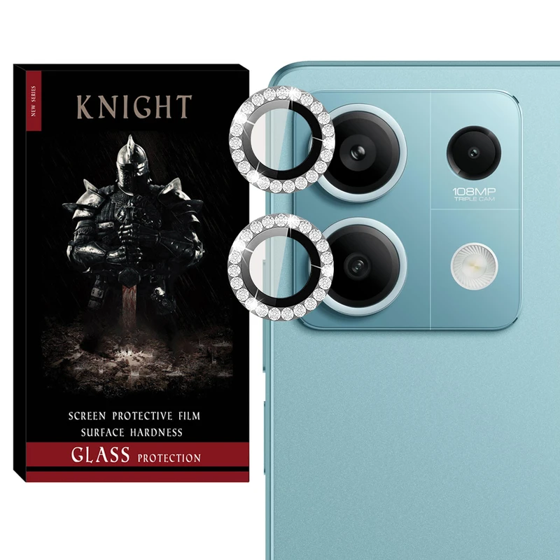 محافظ لنز دوربین نایت مدل RNG Diamond KT مناسب برای گوشی موبایل شیائومی Redmi Note 13 Pro 5G