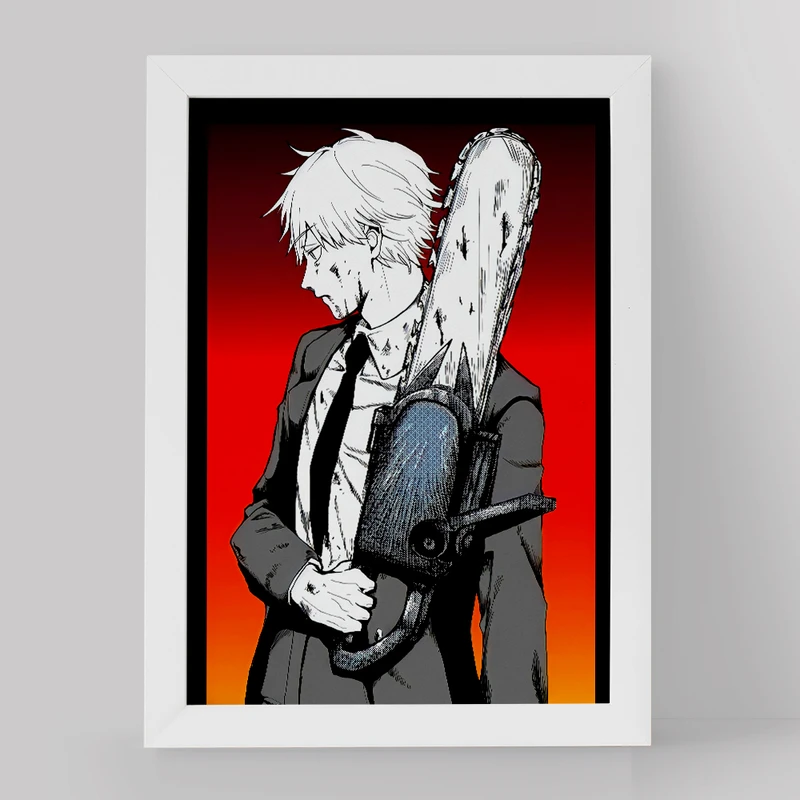 تابلو خندالو مدل دنجی انیمه مرد اره ای کد 17889 