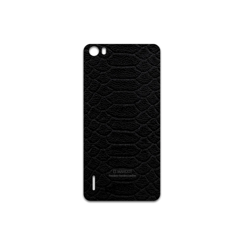برچسب پوششی ماهوت مدل Black-Snake-Leather مناسب برای گوشی موبایل آنر 6