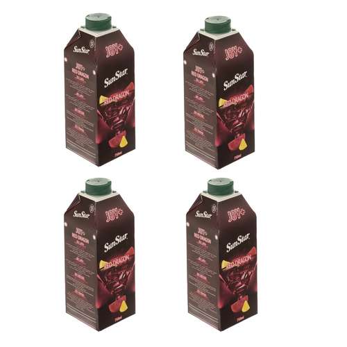 آبمیوه رد دراگون و لیمو سان استار - 750 میلی لیتر بسته 4 عددي