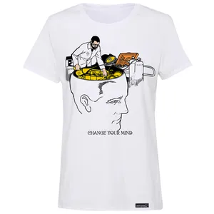 تی شرت آستین کوتاه زنانه 27 مدل Change Your Mind کد MH1430