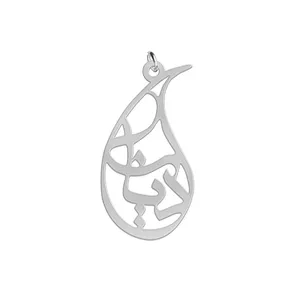 آویز گردنبند نقره زنانه لیردا مدل اسم دیانا med sss diyana93
