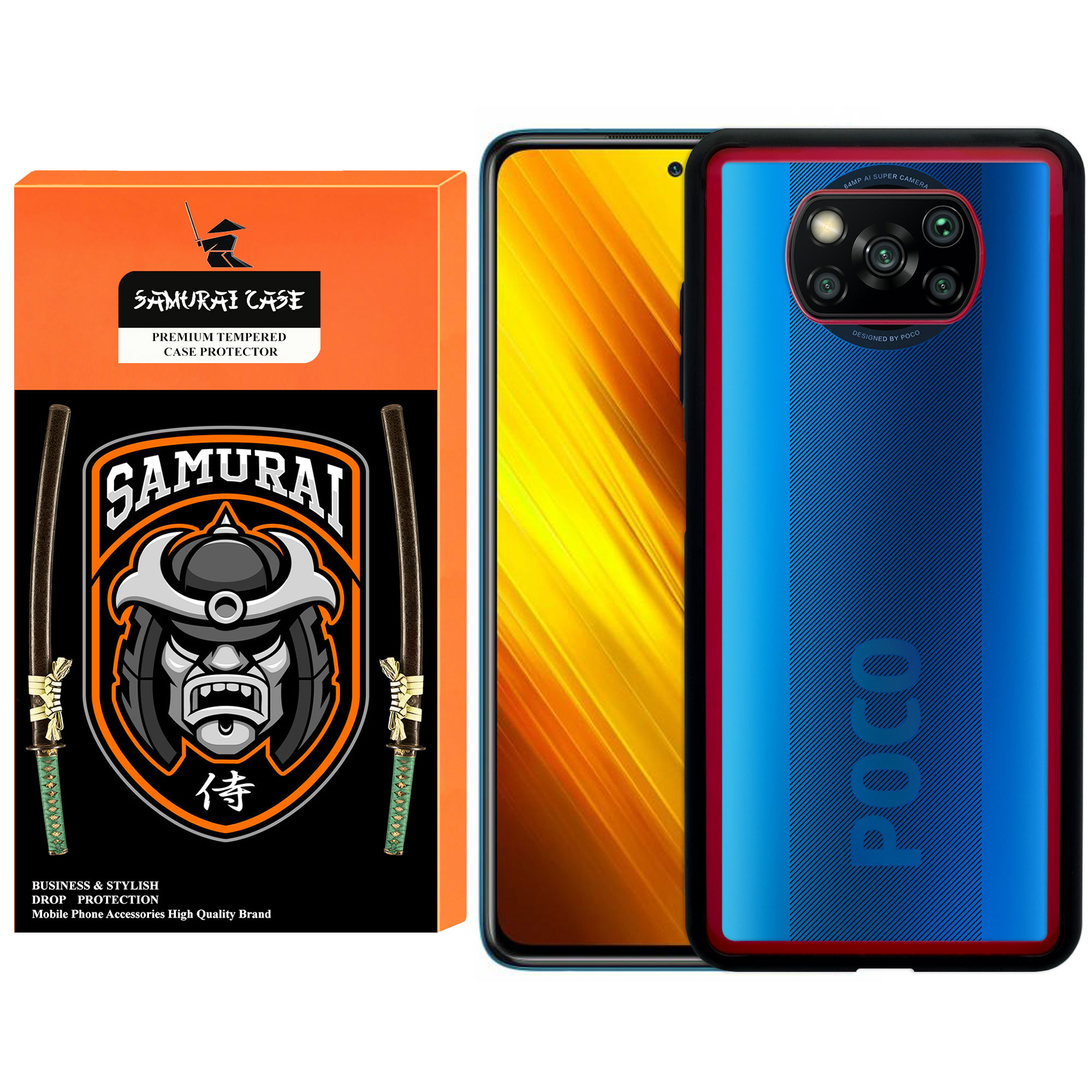 کاور سامورایی مدل Rainka مناسب برای گوشی موبایل شیائومی Poco X3 / Poco X3 Pro
