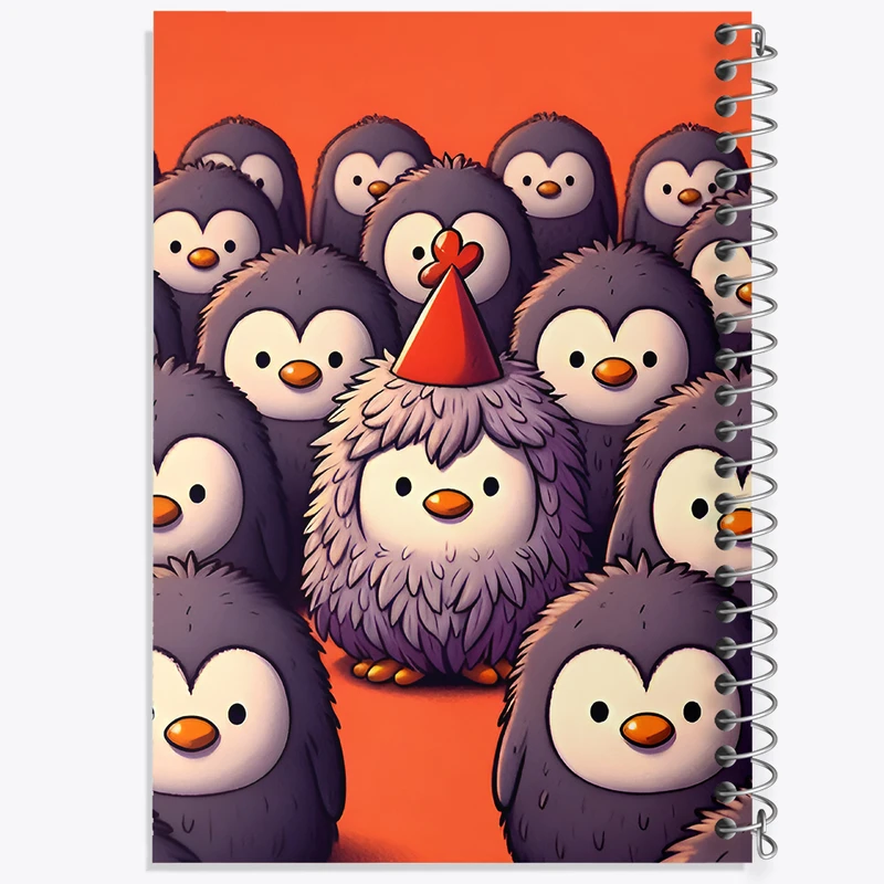 دفتر مشق 50 برگ خندالو طرح پنگوئن های کیوت کد F7961
