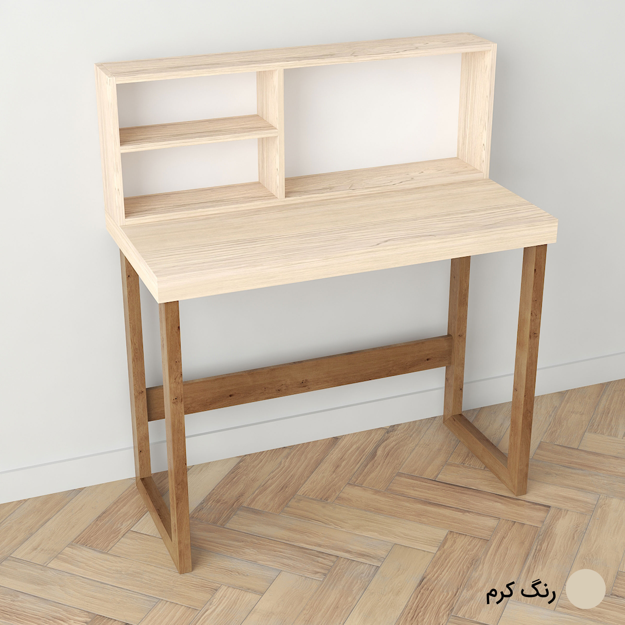 میز تحریر طرح کتابخانه دار مدل درسا کد D1-Z2 میز تحریر طرح کتابخانه دار مدل درسا کد D1-Z2