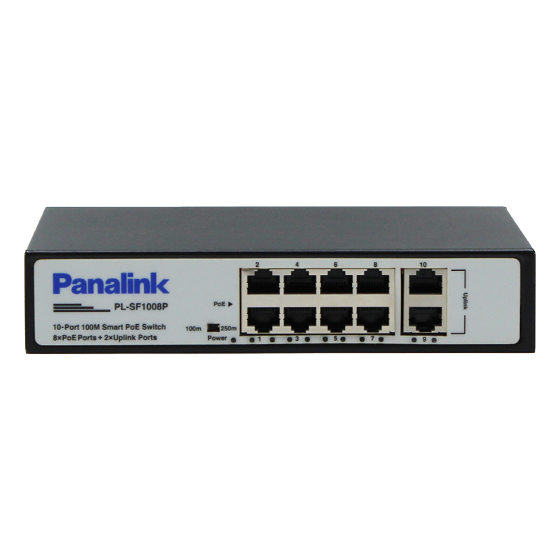 سوییچ 8 پورت PoE پانالینک مدل PL-SF1008P