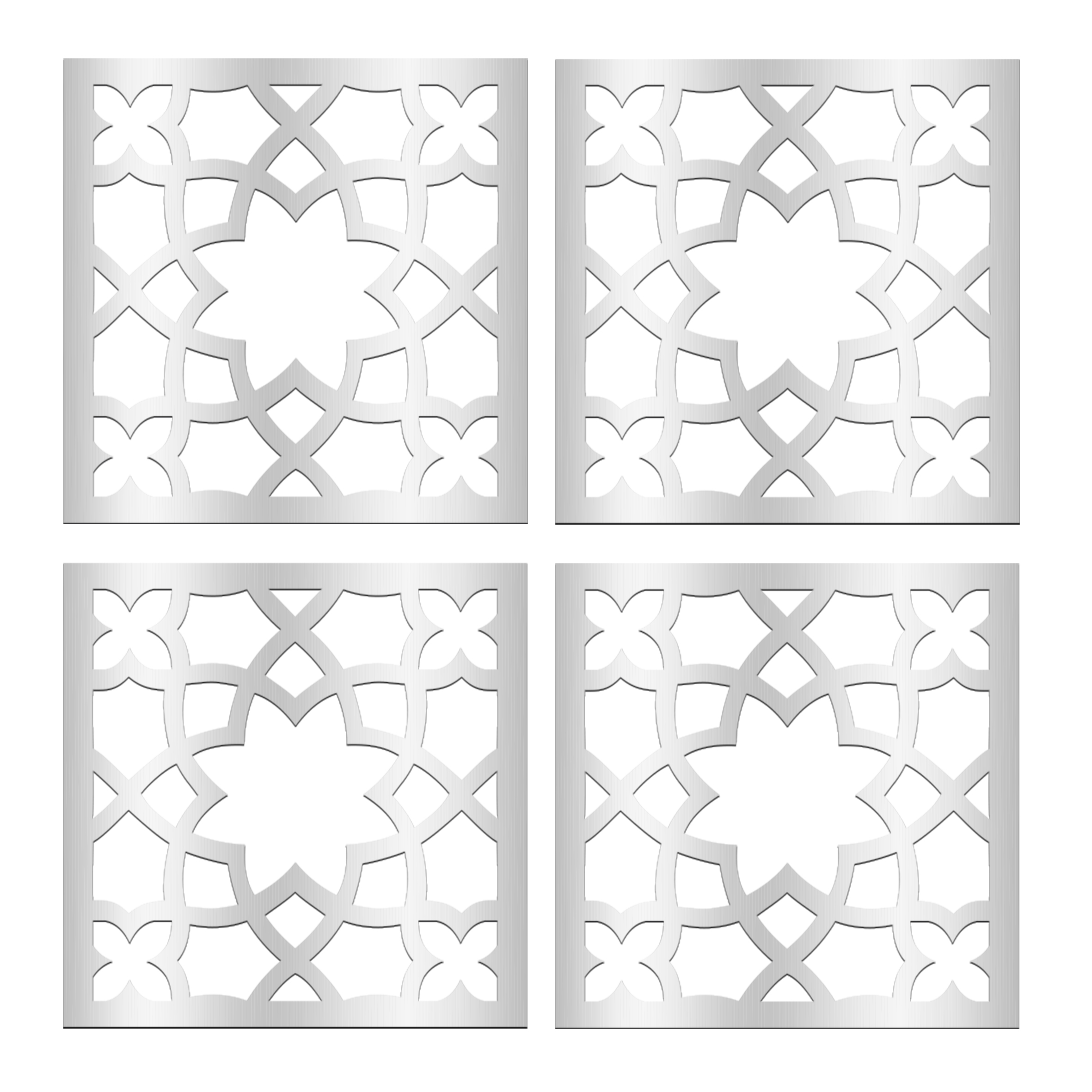 تایل سقفی بنی دکو مدل MC01 اندازه 60x60 سانتی متر مجموعه 4 عددی