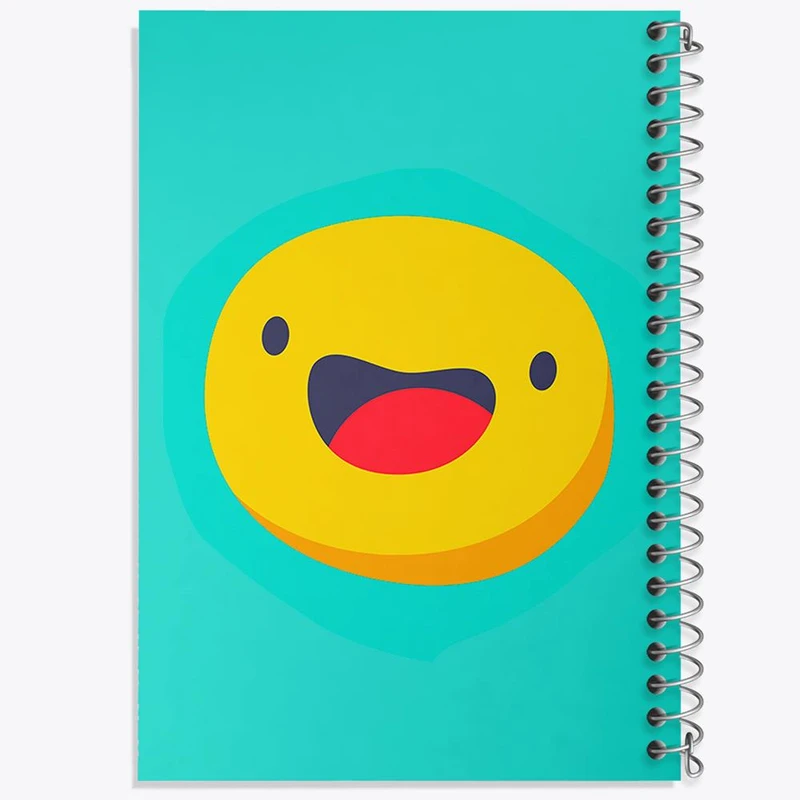 دفتر شطرنجی 50 برگ خندالو طرح ایموجی Emoji کد 3008