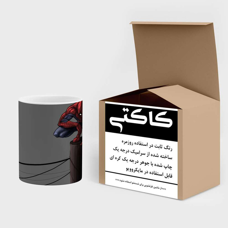 ماگ کاکتی مدل کارتون Spider Man کد mgh23147